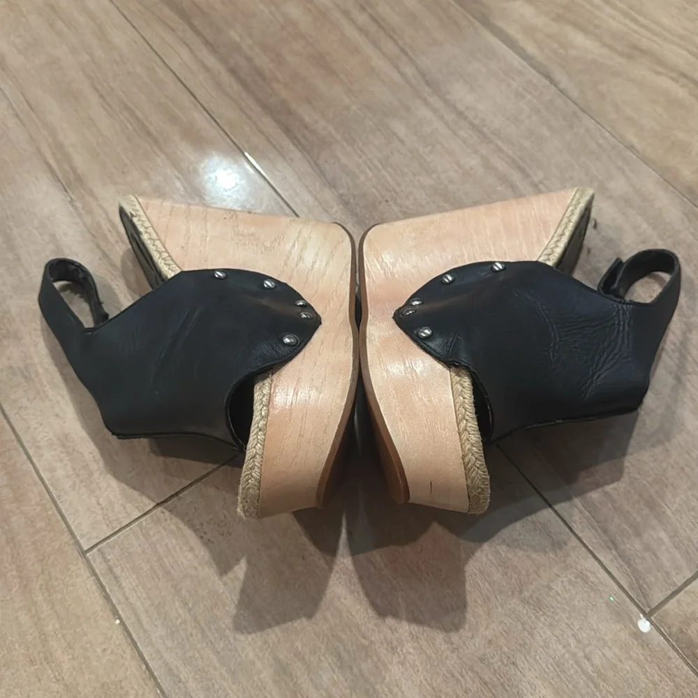 Max studio Shoes Women s Size 6 Black Camilla Wedge platform Open Toe Sandals - Picture 3 of 10